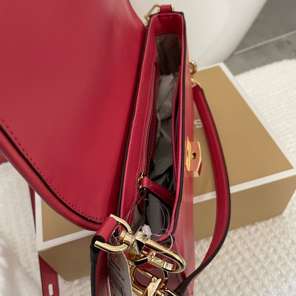 NWT MICHAEL KORS Bradshaw Small Leather Convertible Bag-Lt Berry Sorbet bag - Picture 10 of 10